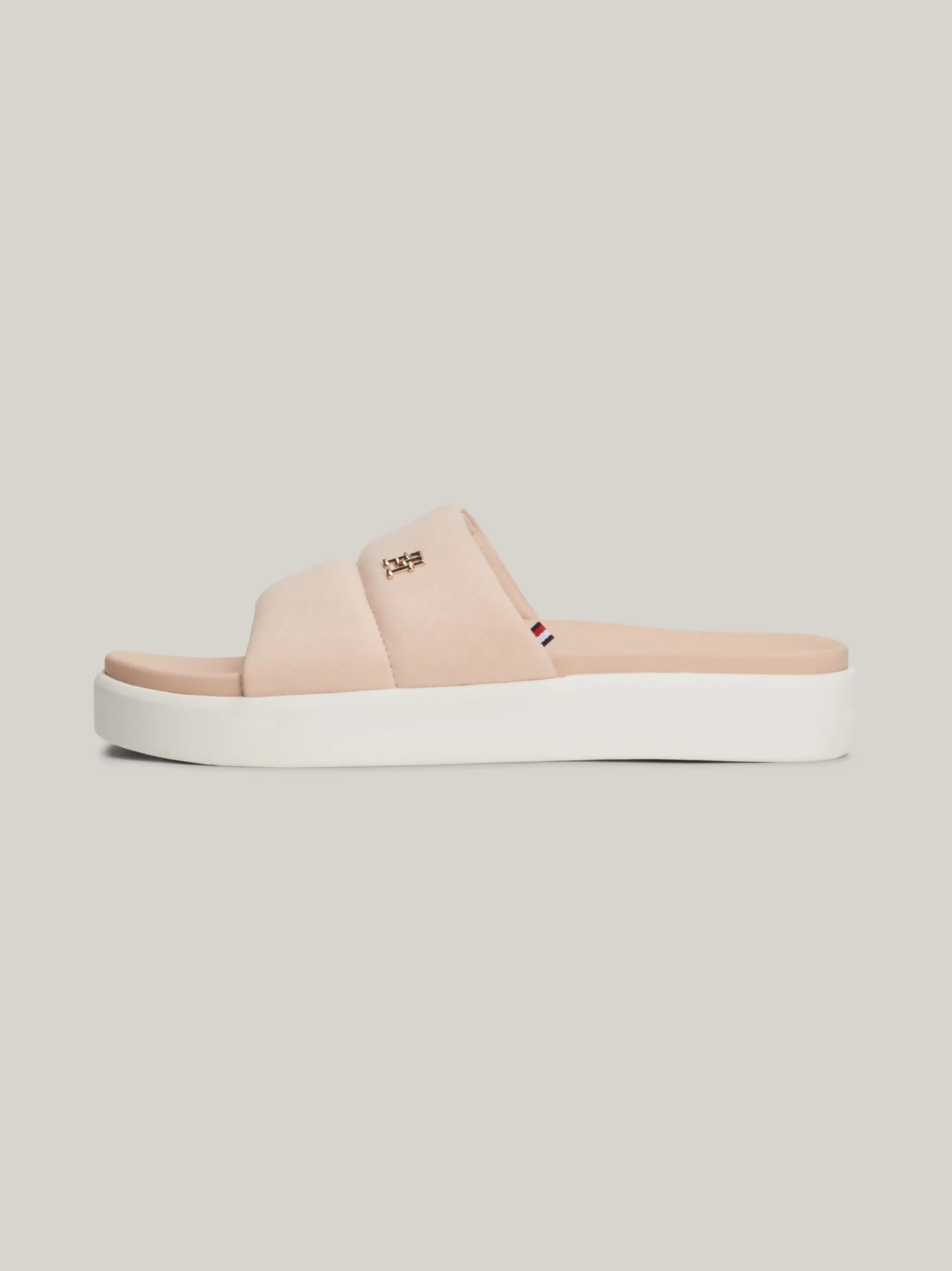 Sandały*Tommy Hilfiger Szykowne Klapki Basenowe Z Kolekcji Casual PINK BLOOM