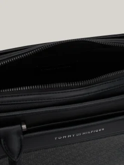 Torby Na Laptopa*Tommy Hilfiger Teksturowana Torba Na Laptop TH MONOGRAM