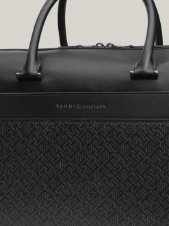 Duże Torby*Tommy Hilfiger Teksturowana Torba Weekendowa TH MONOGRAM