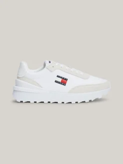 Sneakersy*Tommy Hilfiger Teksturowane Buty Do Biegania Z Protektorem WHITE