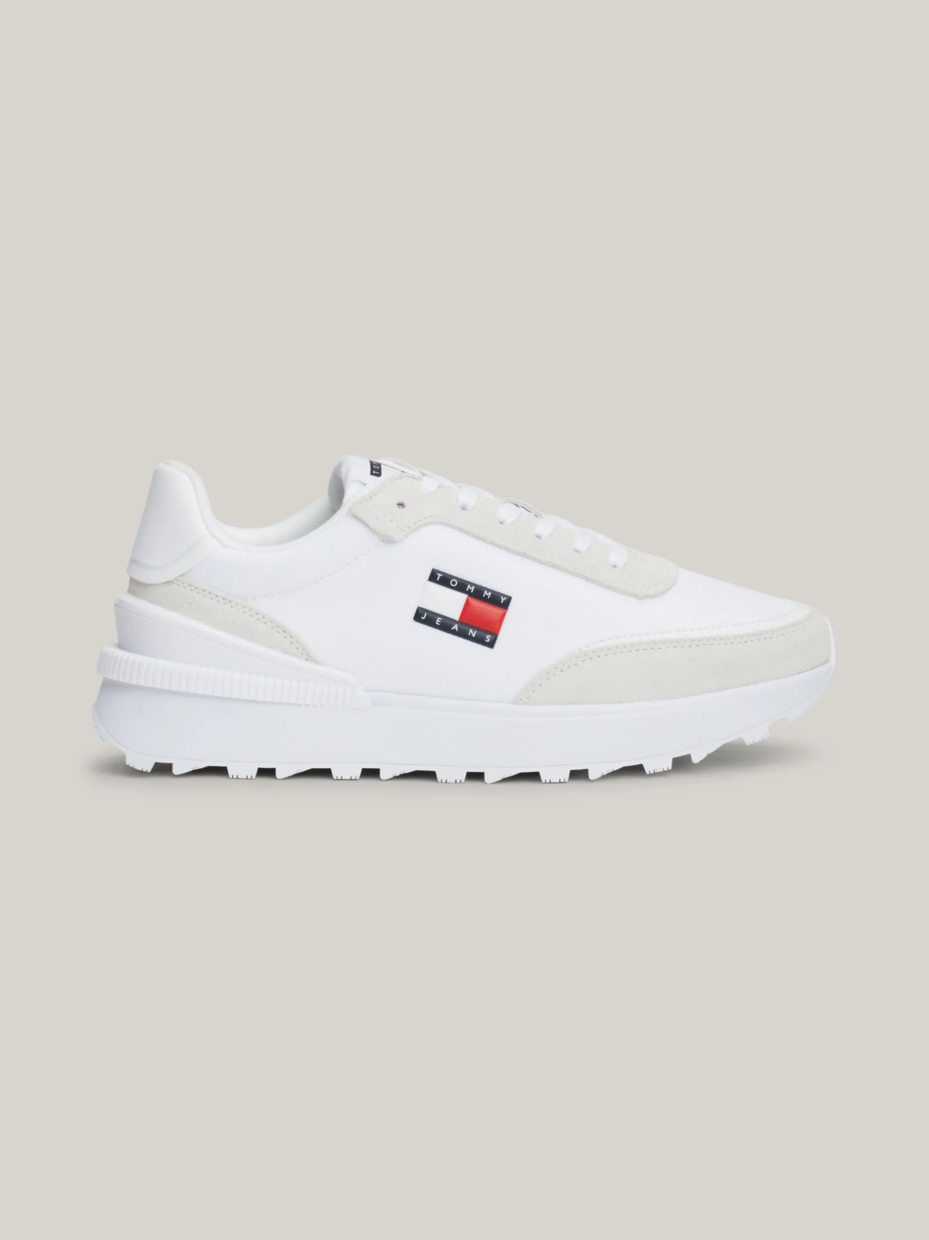 Sneakersy*Tommy Hilfiger Teksturowane Buty Do Biegania Z Protektorem WHITE