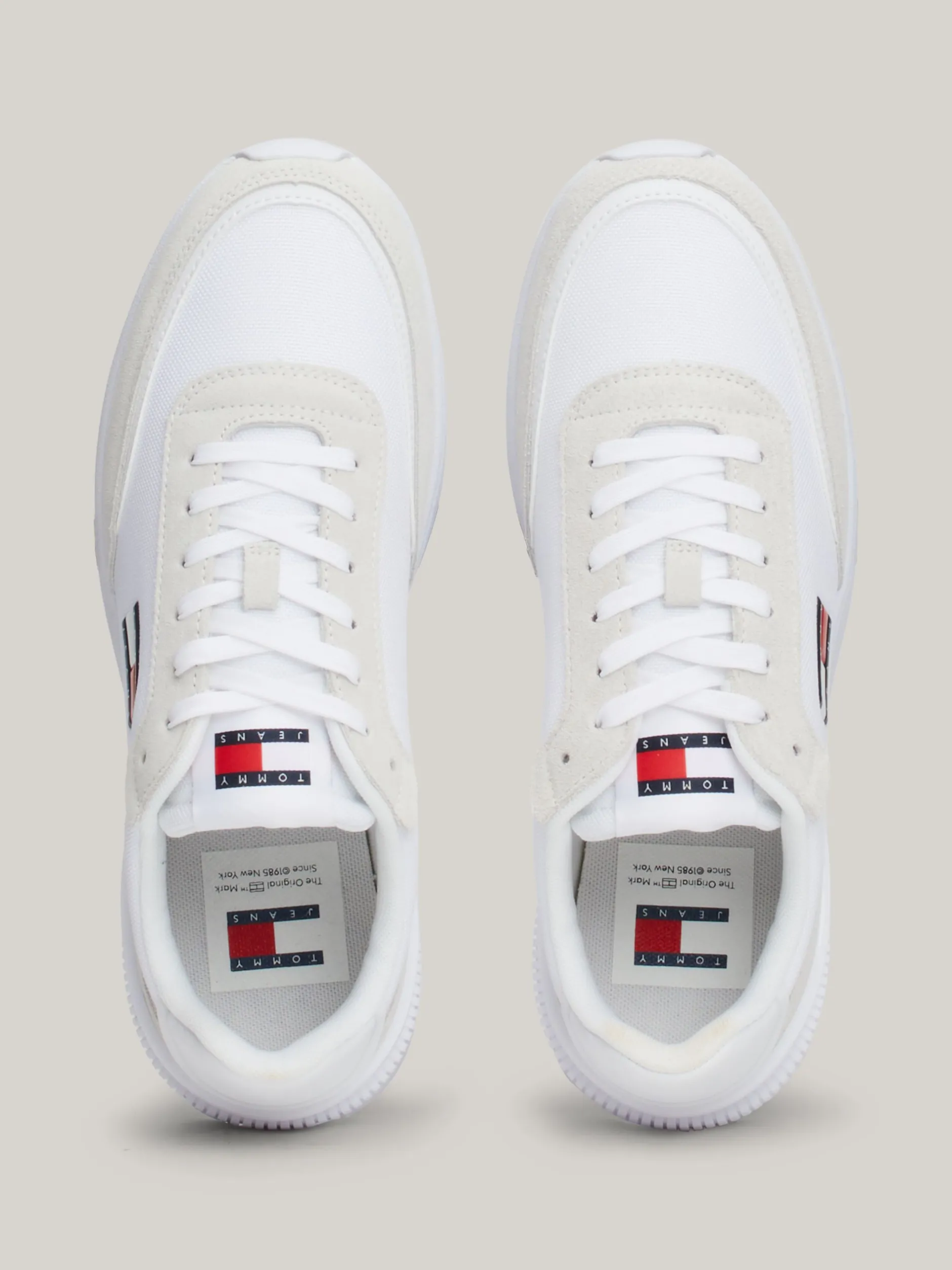 Sneakersy*Tommy Hilfiger Teksturowane Buty Do Biegania Z Protektorem WHITE