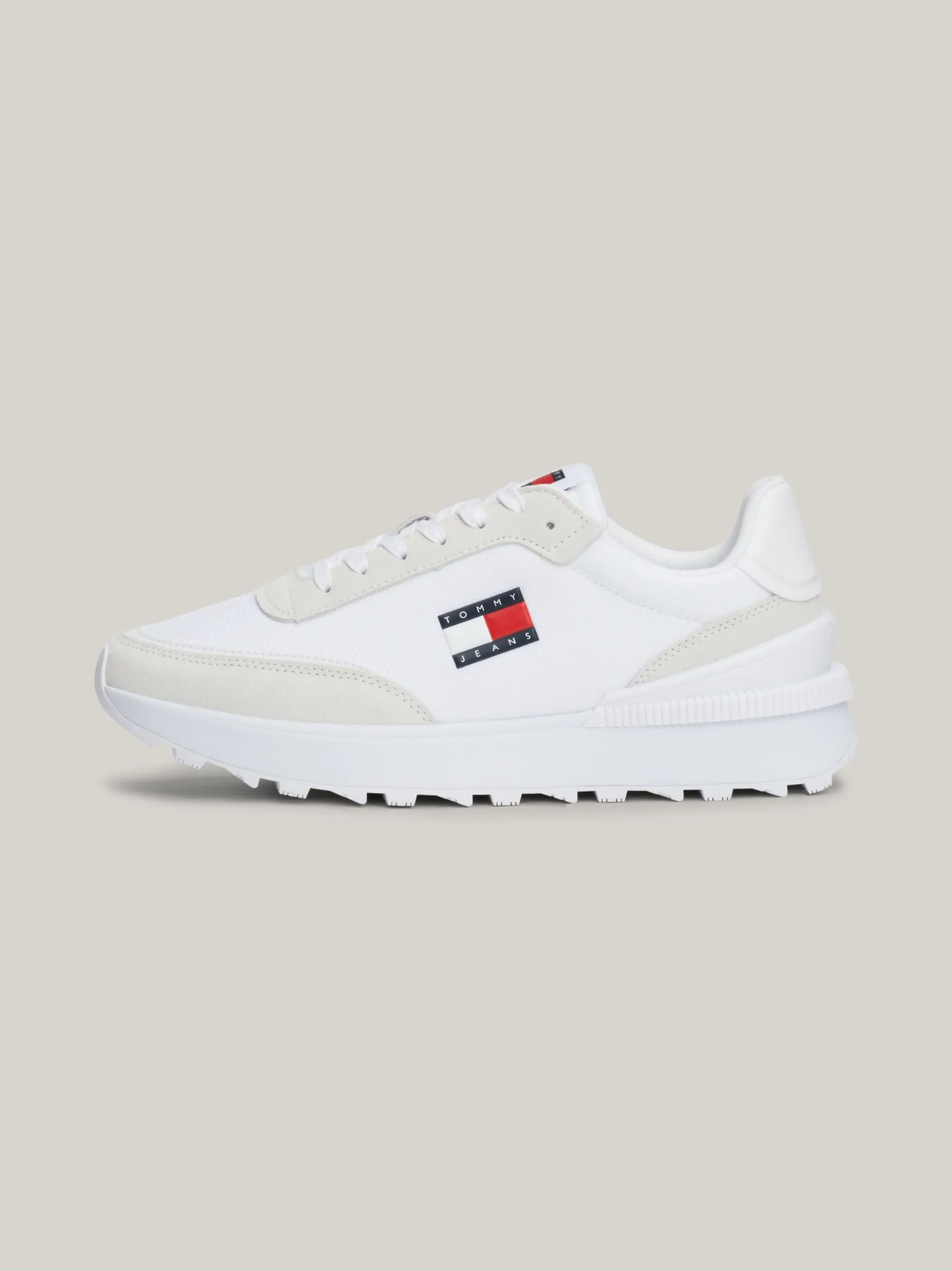Sneakersy*Tommy Hilfiger Teksturowane Buty Do Biegania Z Protektorem WHITE