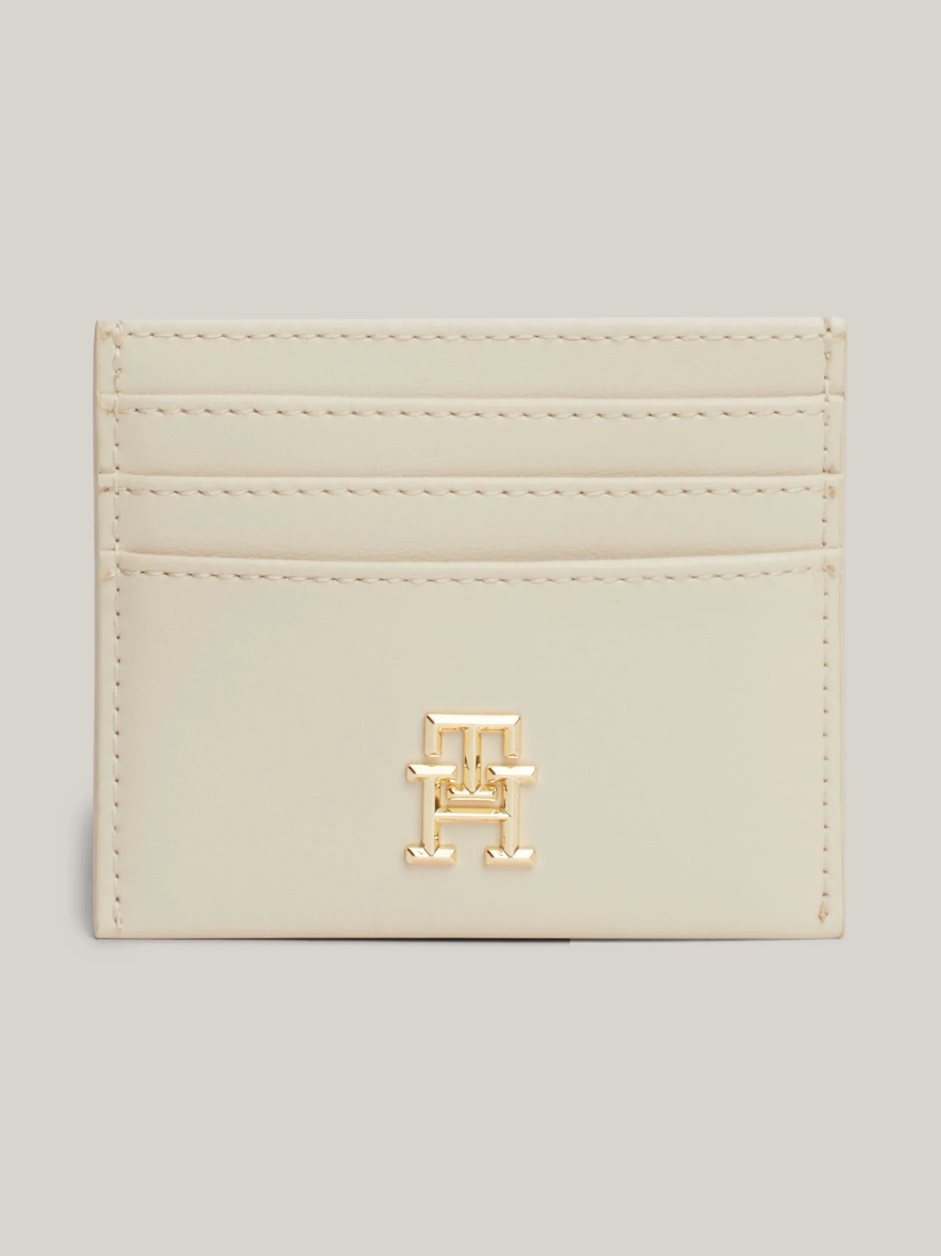 Portfele & Breloczki Do Kluczy*Tommy Hilfiger Teksturowane Etui Na Karty CLASSIC BEIGE