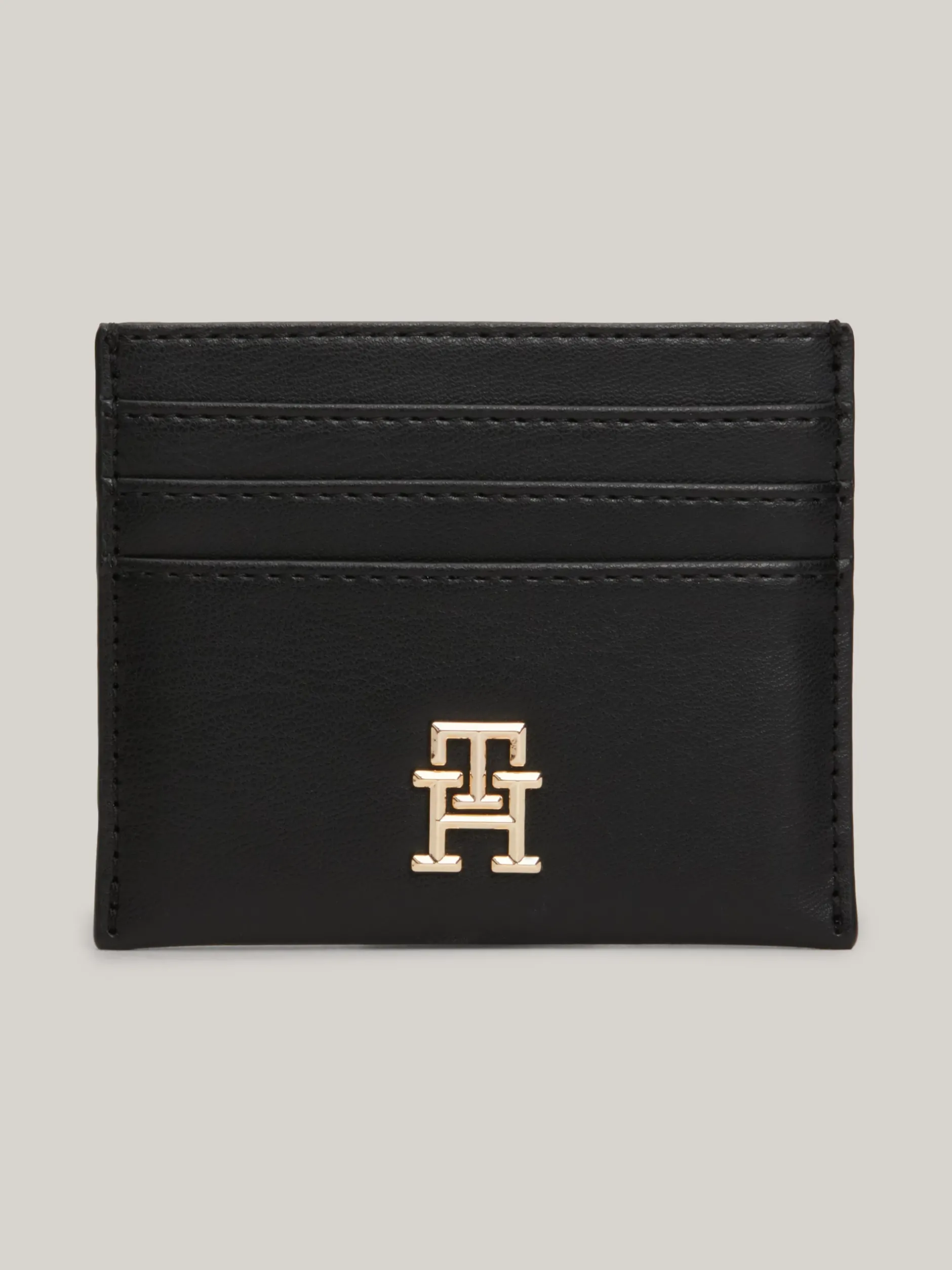 Portfele & Breloczki Do Kluczy*Tommy Hilfiger Teksturowane Etui Na Karty BLACK