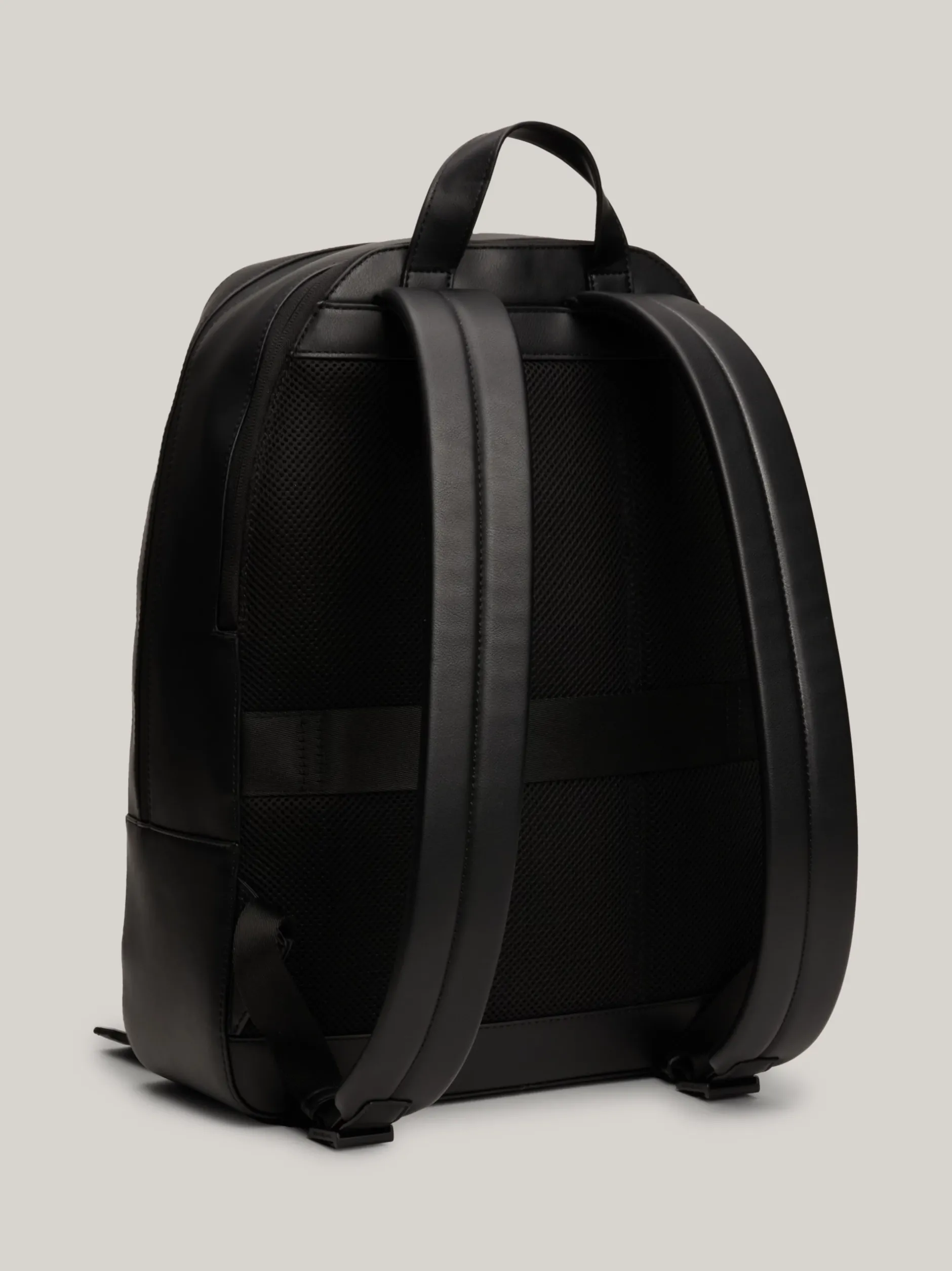 Plecaki*Tommy Hilfiger Teksturowany Plecak Z Monogramem TH BLACK