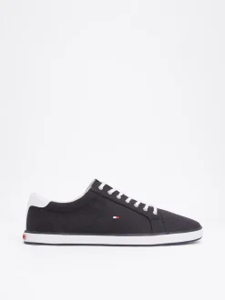 Sneakersy*Tommy Hilfiger Tenisówki Płócienne Sznurowane MIDNIGHT