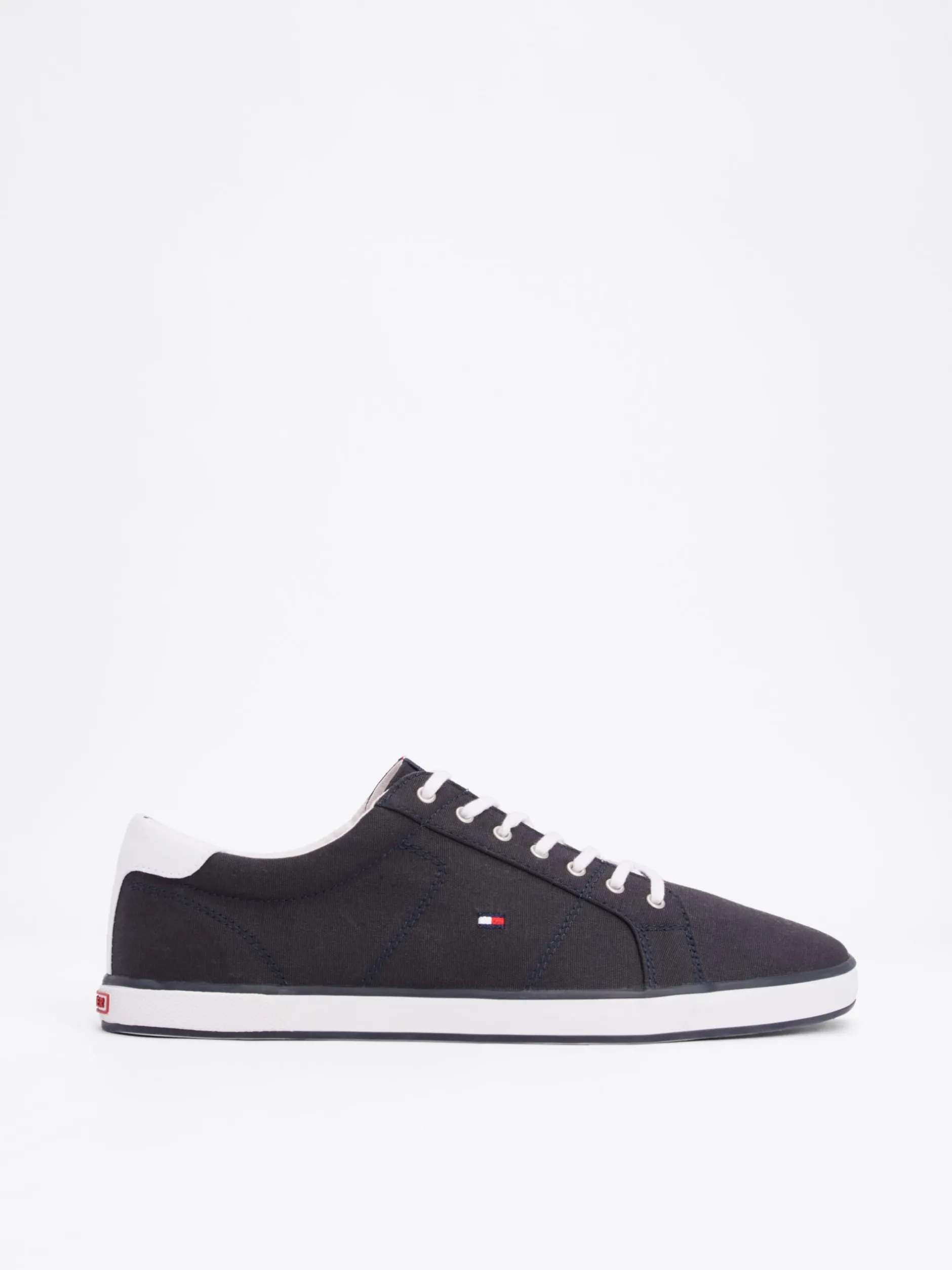 Sneakersy*Tommy Hilfiger Tenisówki Płócienne Sznurowane MIDNIGHT