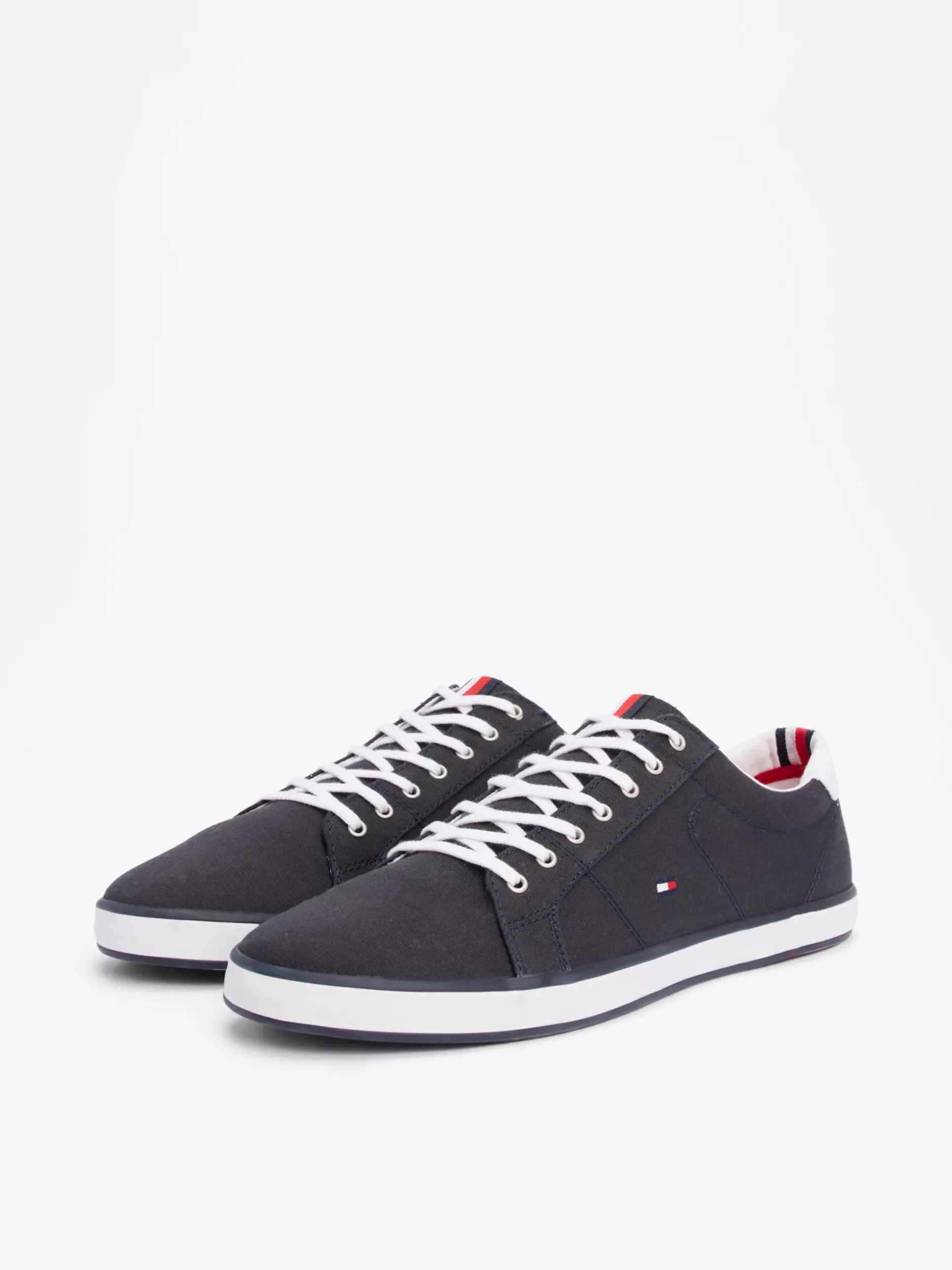 Sneakersy*Tommy Hilfiger Tenisówki Płócienne Sznurowane MIDNIGHT