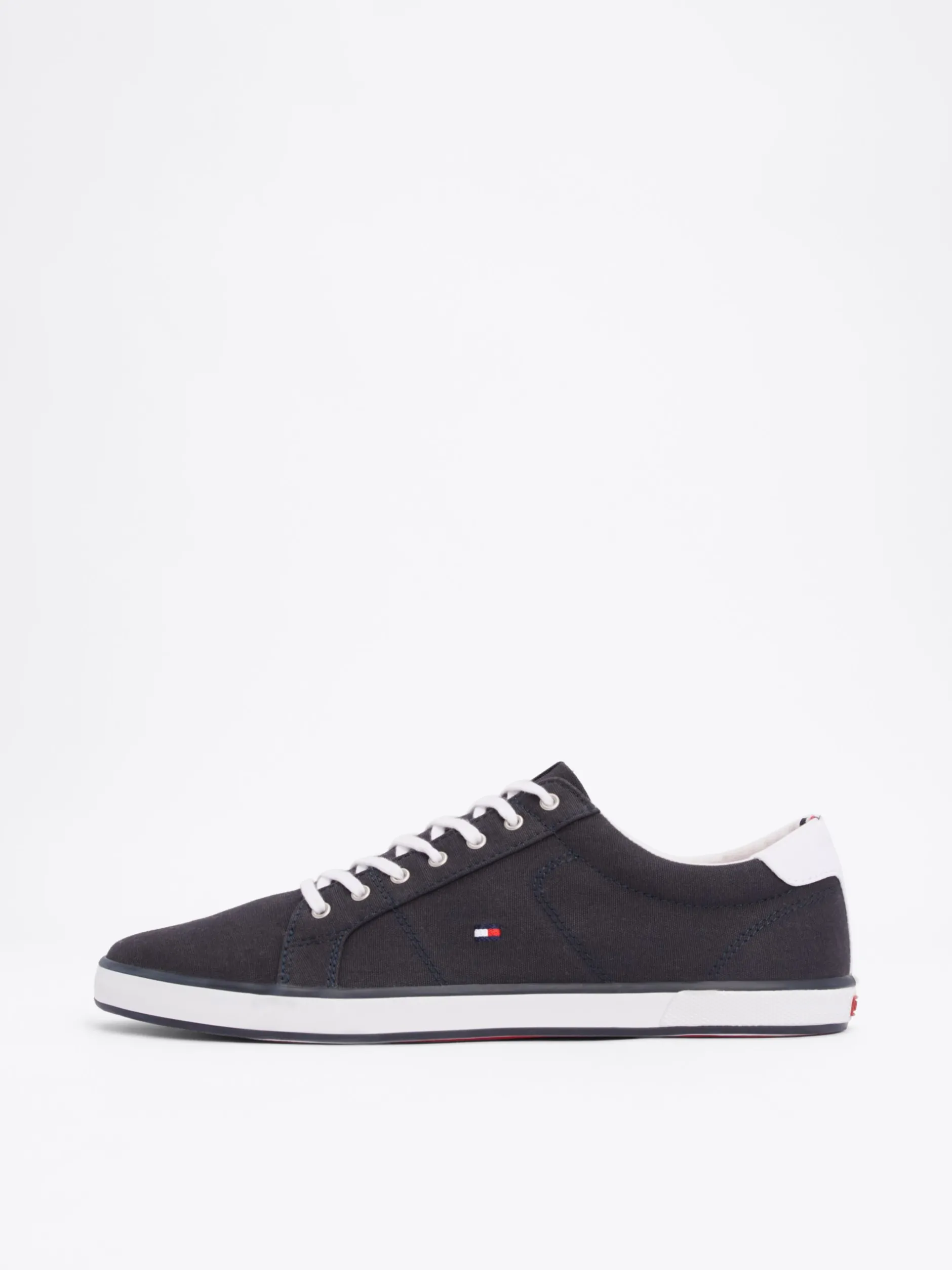 Sneakersy*Tommy Hilfiger Tenisówki Płócienne Sznurowane MIDNIGHT
