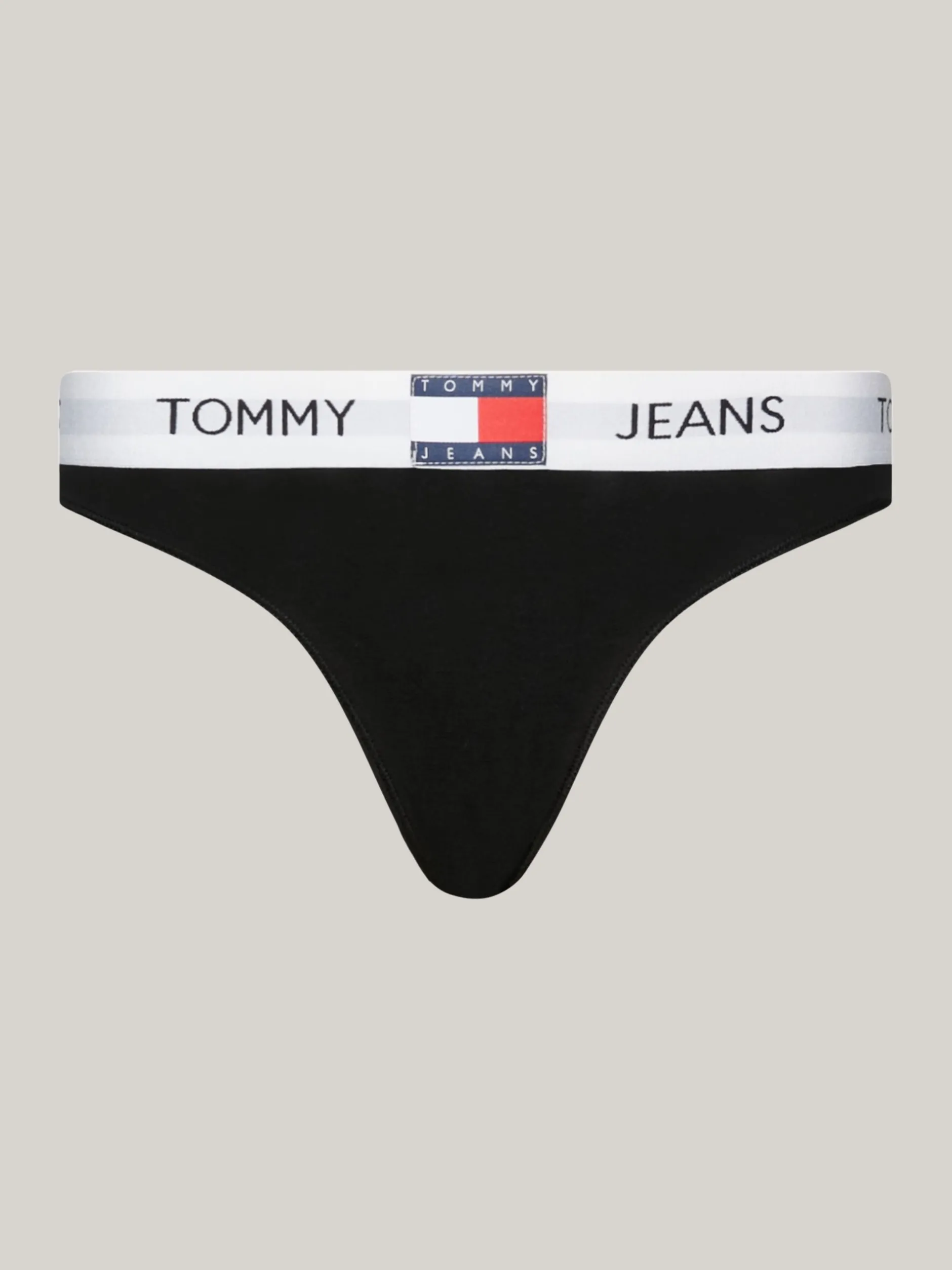Figi|Bielizna*Tommy Hilfiger Thongi Heritage Z Logo Na Pasku BLACK