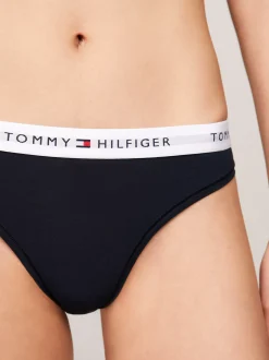 Figi|Bielizna*Tommy Hilfiger Thongi Hilfiger Icon Z Logo W Talii DESERT SKY