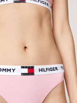 Figi|Bielizna*Tommy Hilfiger Thongi TH Heritage Z Logo BALLET PINK