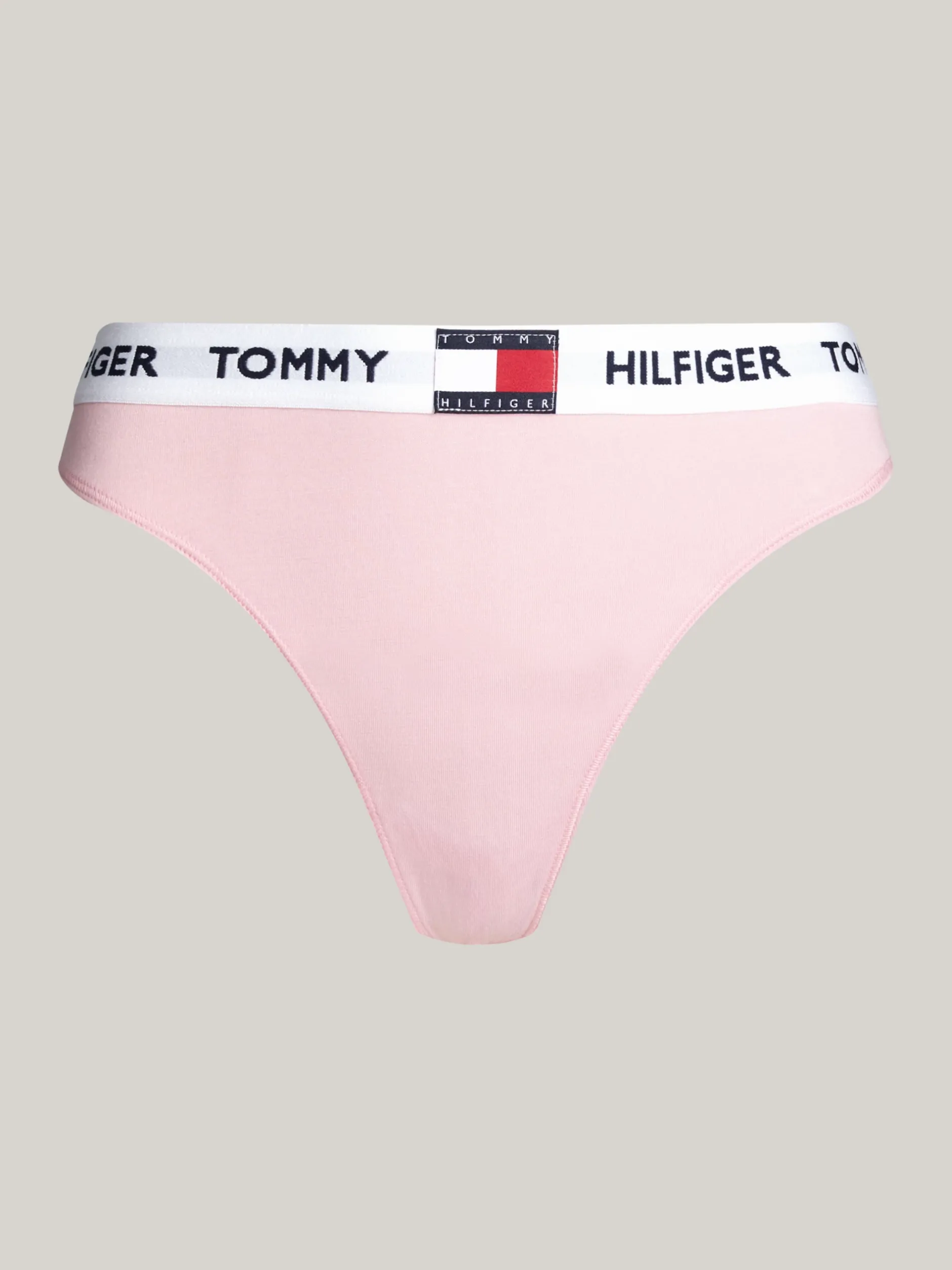 Figi|Bielizna*Tommy Hilfiger Thongi TH Heritage Z Logo BALLET PINK