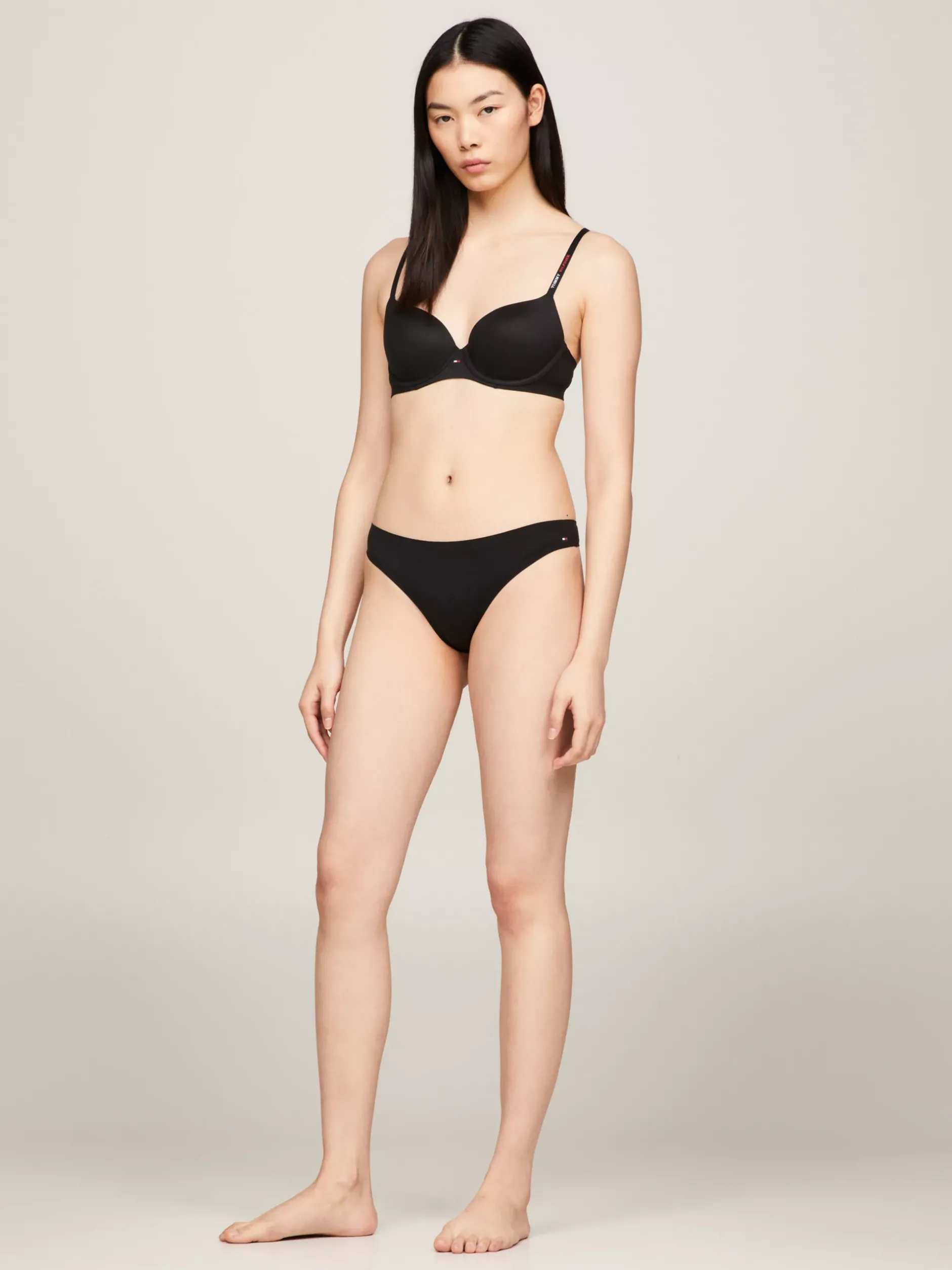 Figi|Bielizna*Tommy Hilfiger Thongi TH Z Bardzo Miękkiego Materiału BLACK