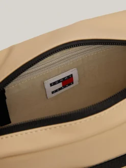 Torebki Na Pasku*Tommy Hilfiger Torba Na Aparat Essential Z Parcianym Paskiem GENTLE GOLD