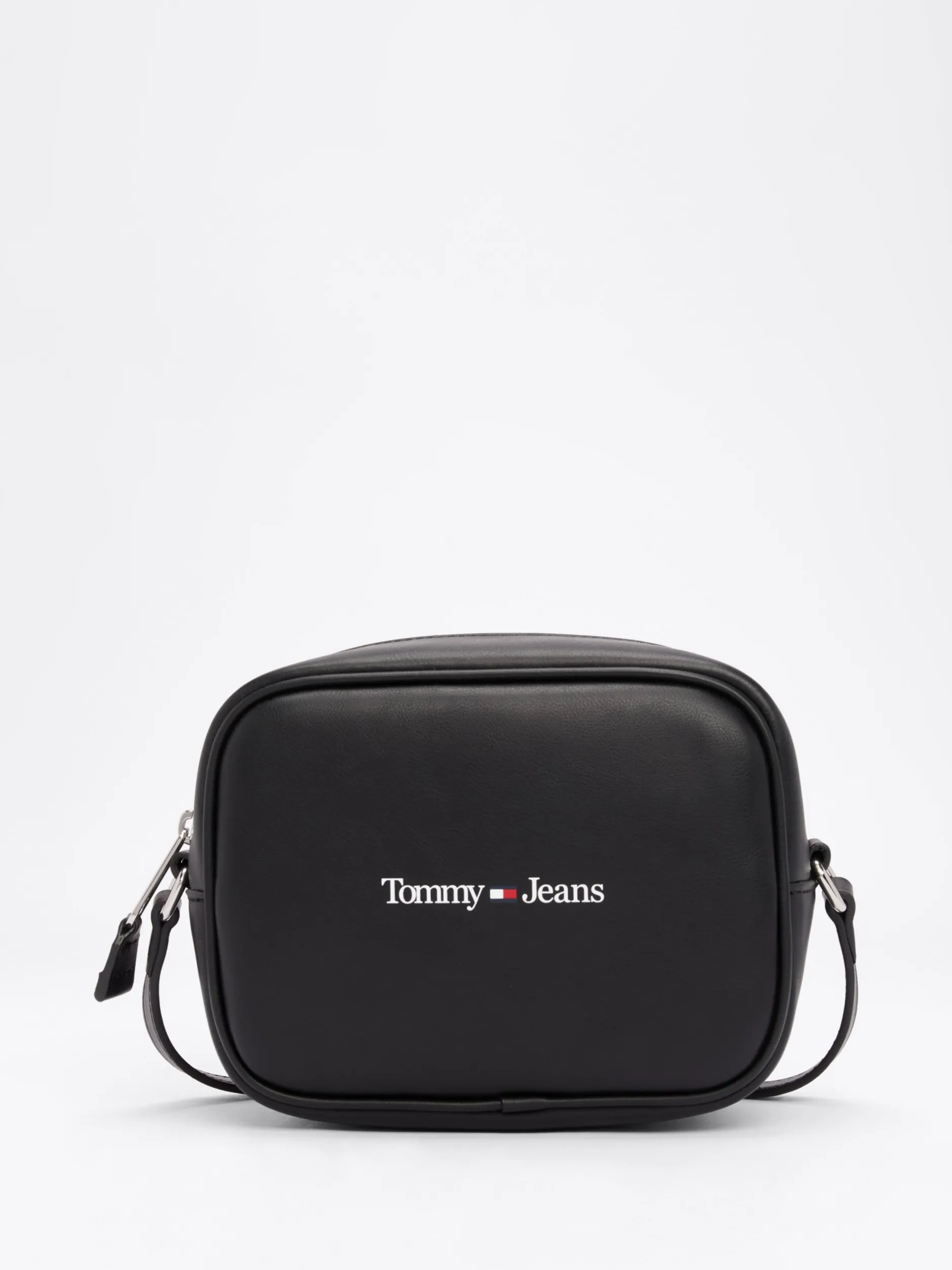 Torebki Na Pasku*Tommy Hilfiger Torba Na Aparat Z Paskiem Na Ramię I Logo BLACK