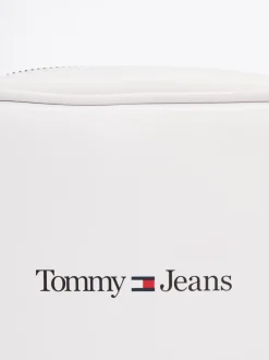 Torebki Na Pasku*Tommy Hilfiger Torba Na Aparat Z Paskiem Na Ramię I Logo WHITE