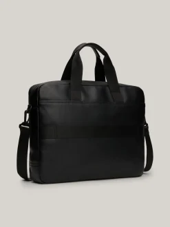 Torby Na Laptopa*Tommy Hilfiger Torba Na Laptopa Z Kontrastową Kieszenią BLACK