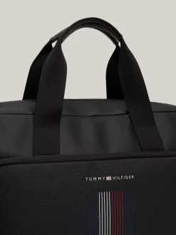 Torby Na Laptopa*Tommy Hilfiger Torba Na Laptopa Z Kontrastową Kieszenią BLACK