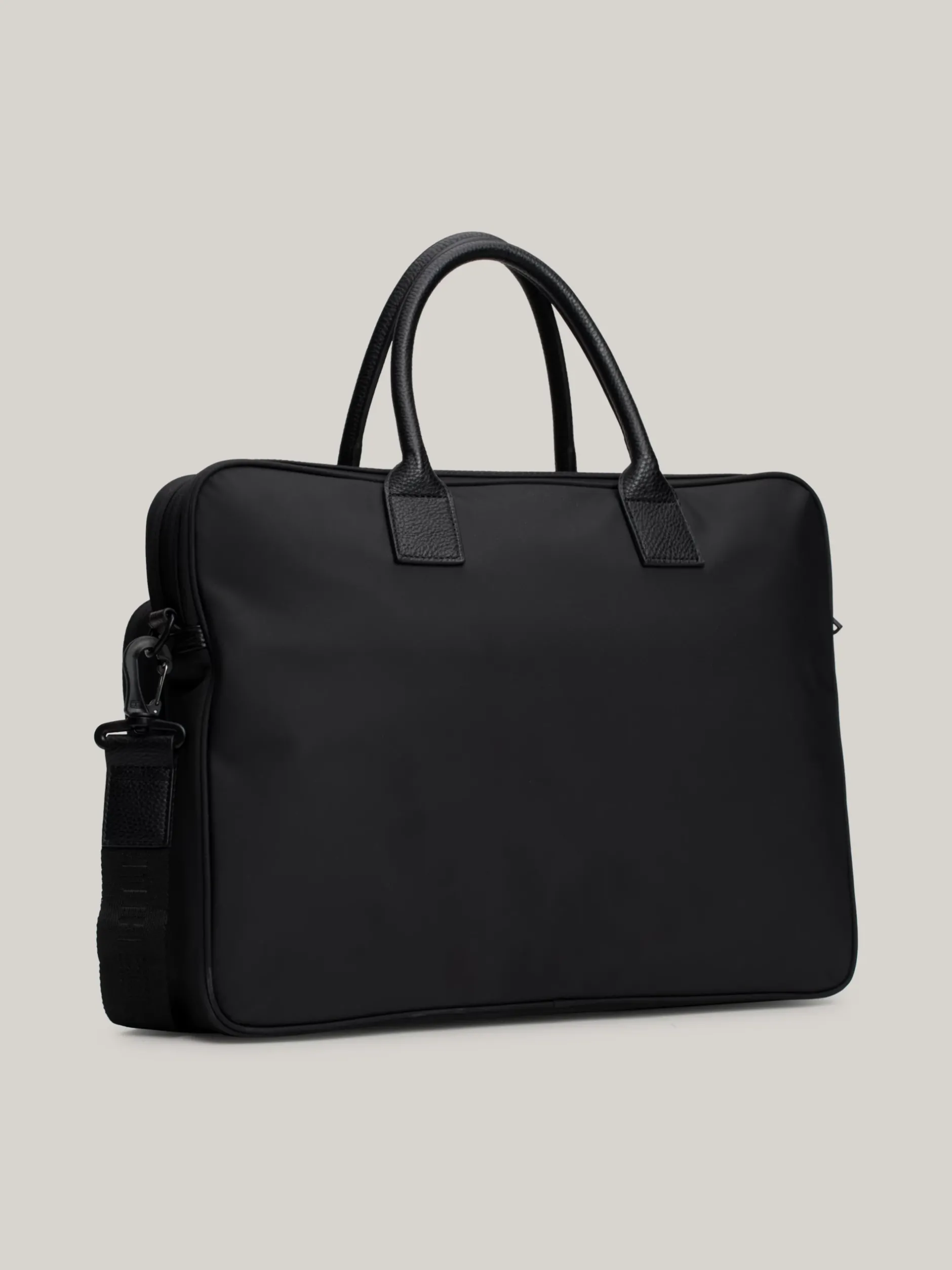 Torby Na Laptopa*Tommy Hilfiger Torba Na Laptopa Z Logo Na Pasku BLACK