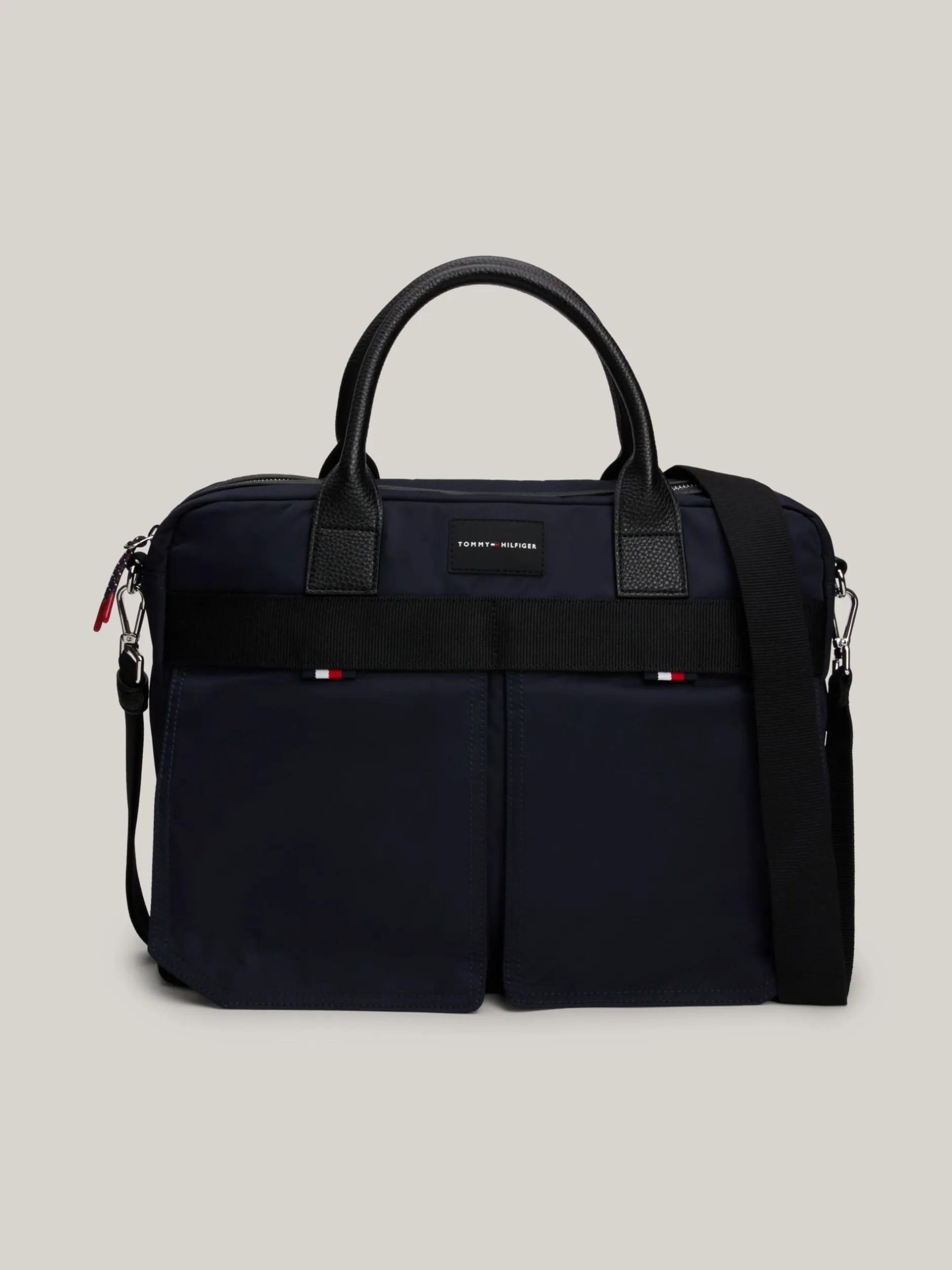 Torby Na Laptopa*Tommy Hilfiger Torba Na Laptopa Z Naszywką Z Logo SPACE BLUE