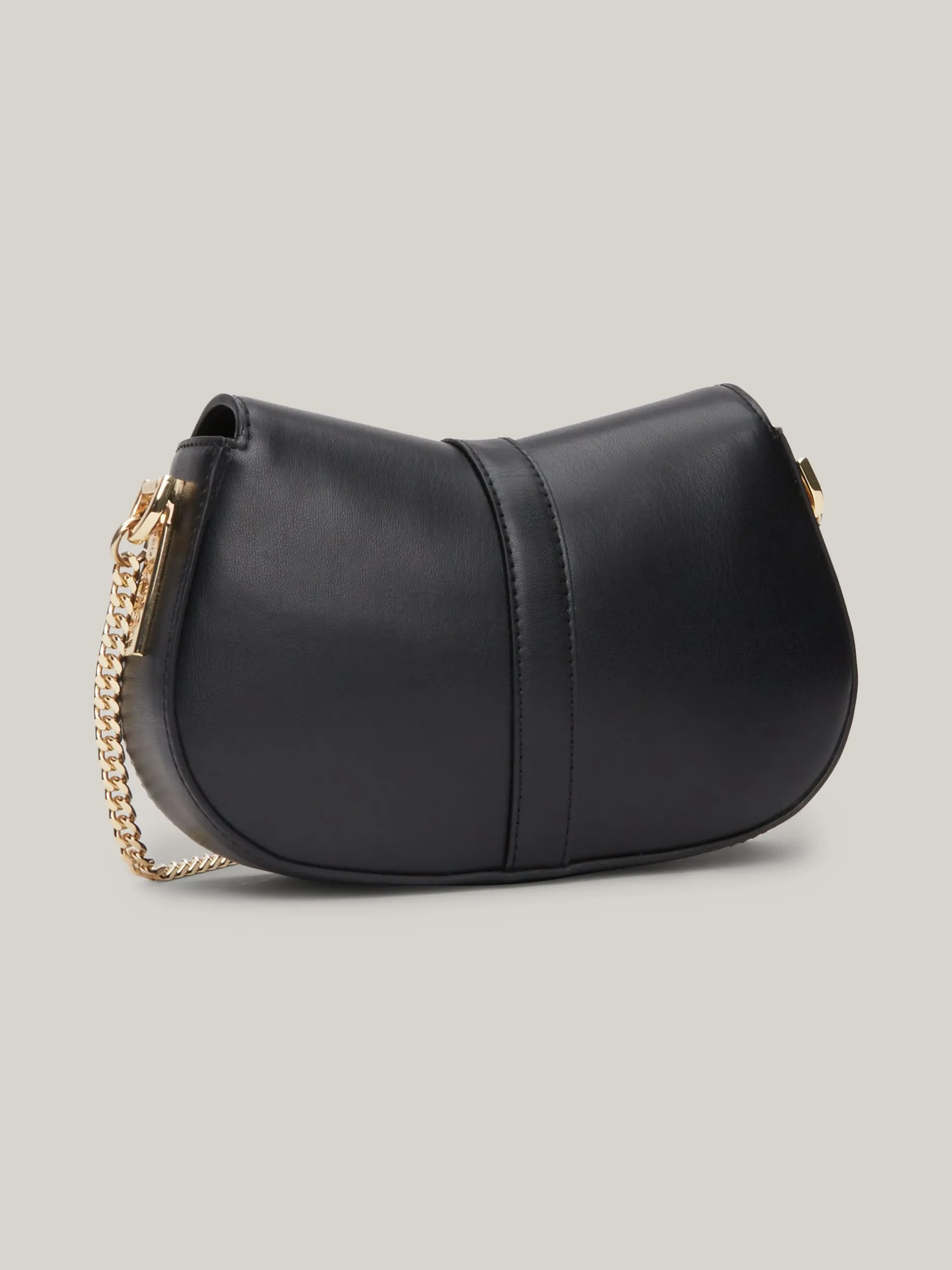 Torebki Na Pasku*Tommy Hilfiger Torba Na Ramię Heritage Z łańcuszkiem BLACK