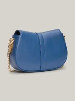 Torebki Na Pasku*Tommy Hilfiger Torba Na Ramię Heritage Z łańcuszkiem FOSSIL BLUE