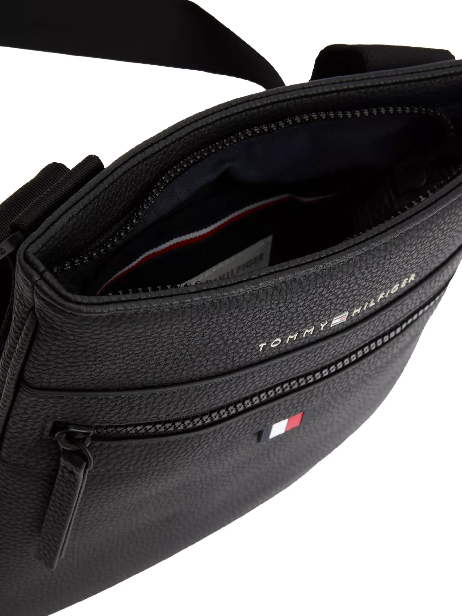 Torebki Na Pasku*Tommy Hilfiger Torba Na Ramię Z Kolekcji Essential BLACK