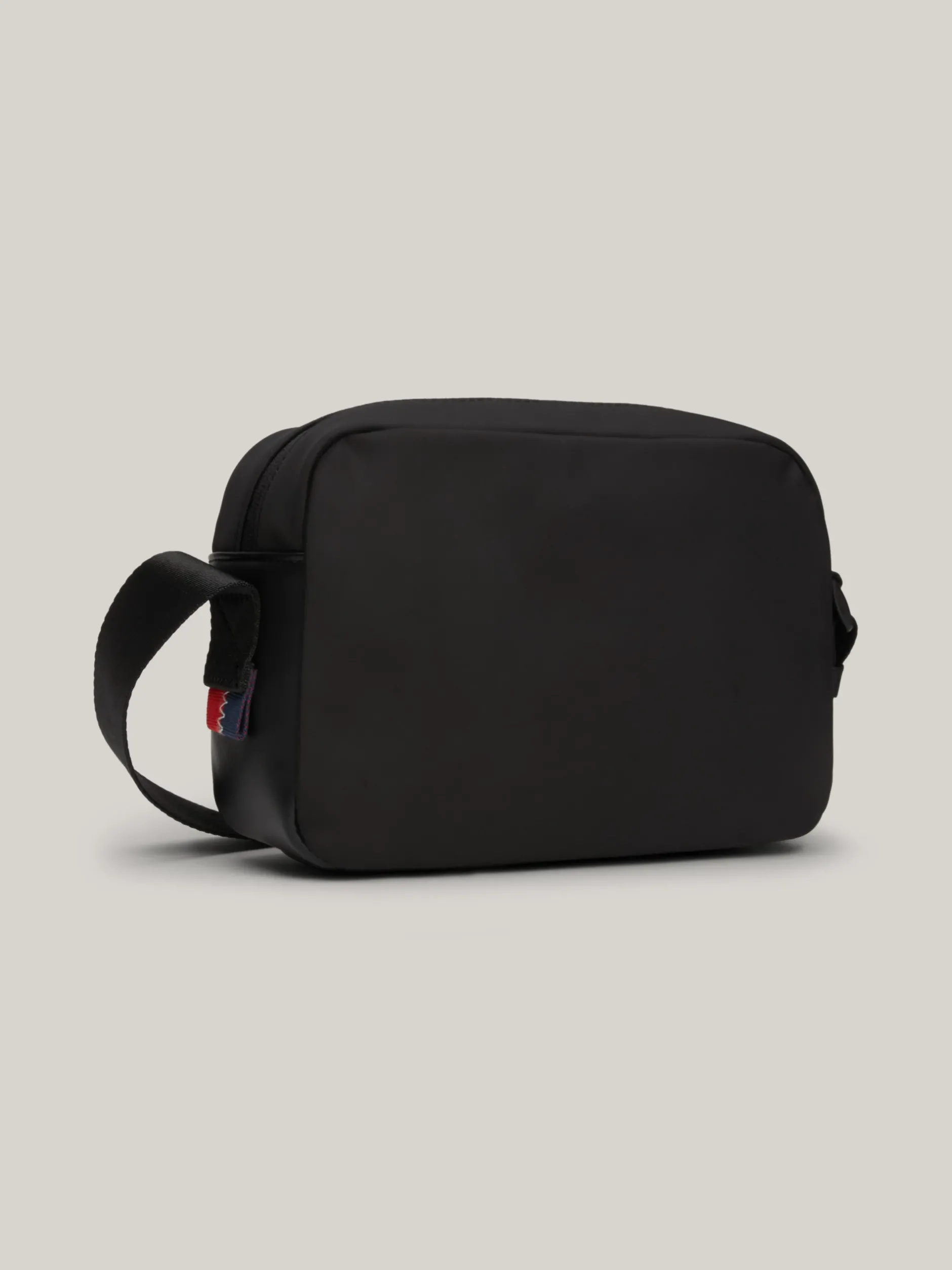 Torebki Na Pasku*Tommy Hilfiger Torba Na Ramię Z Logo Powlekanym Gumą BLACK