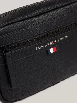 Torebki Na Pasku*Tommy Hilfiger Torba Reporterka Essential Z Metalowym Logo BLACK