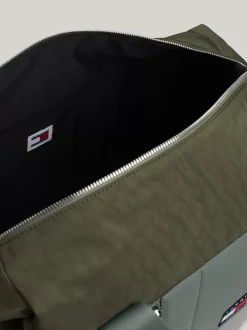 Duże Torby*Tommy Hilfiger Torba Sportowa Z Kontrastową Kieszenią DEEP WOODS