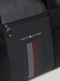 Duże Torby*Tommy Hilfiger Torba Sportowa Z Odpinanym Paskiem Z Logo BLACK