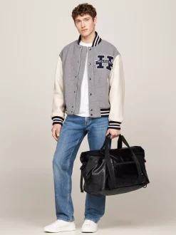 Duże Torby*Tommy Hilfiger Torba Sportowa Z Szelkami BLACK
