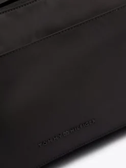 Duże Torby*Tommy Hilfiger Torba Sportowa Z Teksturowanym Logo BLACK