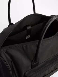 Duże Torby*Tommy Hilfiger Torba Sportowa Z Teksturowanym Logo BLACK