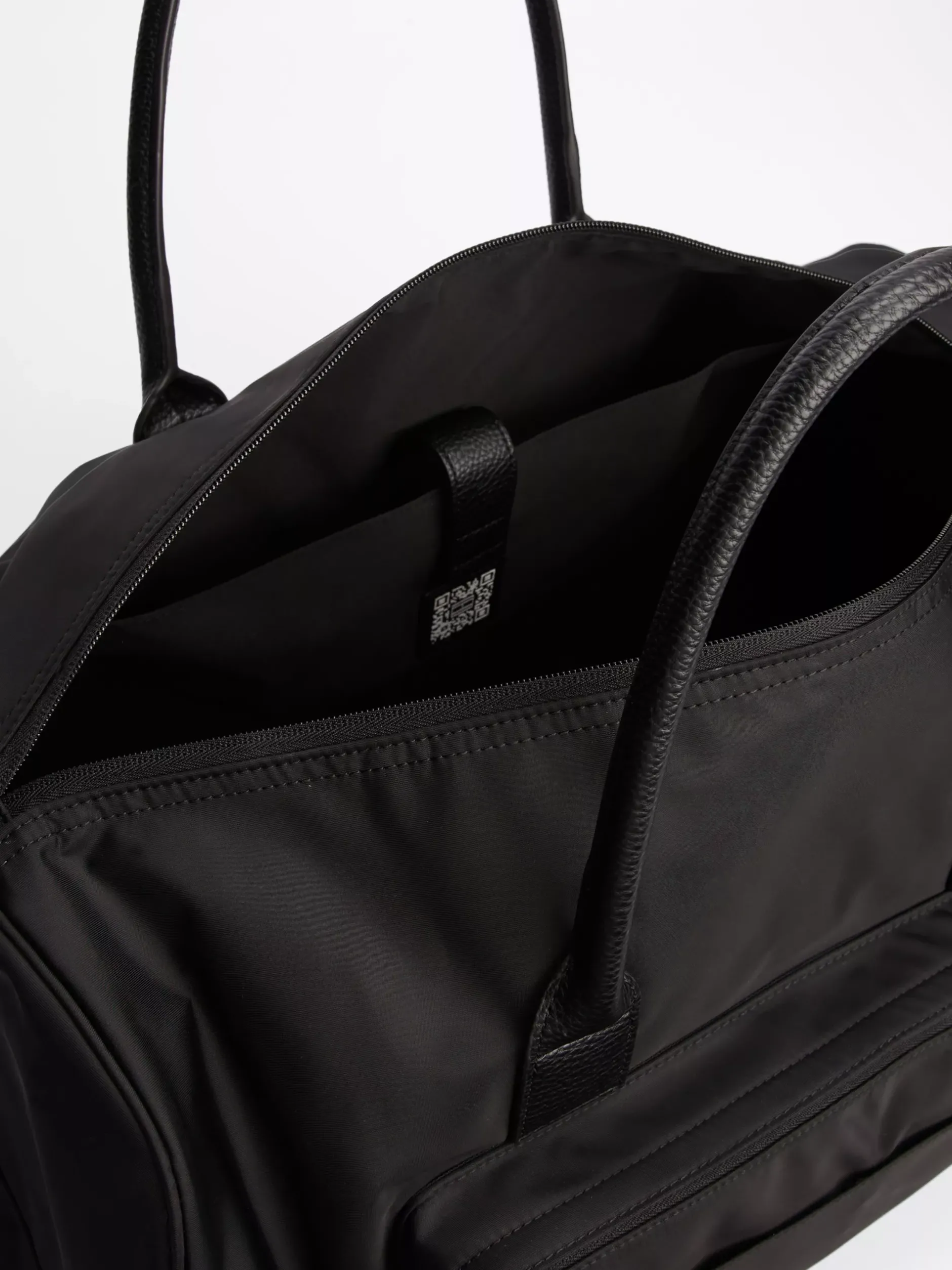 Duże Torby*Tommy Hilfiger Torba Sportowa Z Teksturowanym Logo BLACK