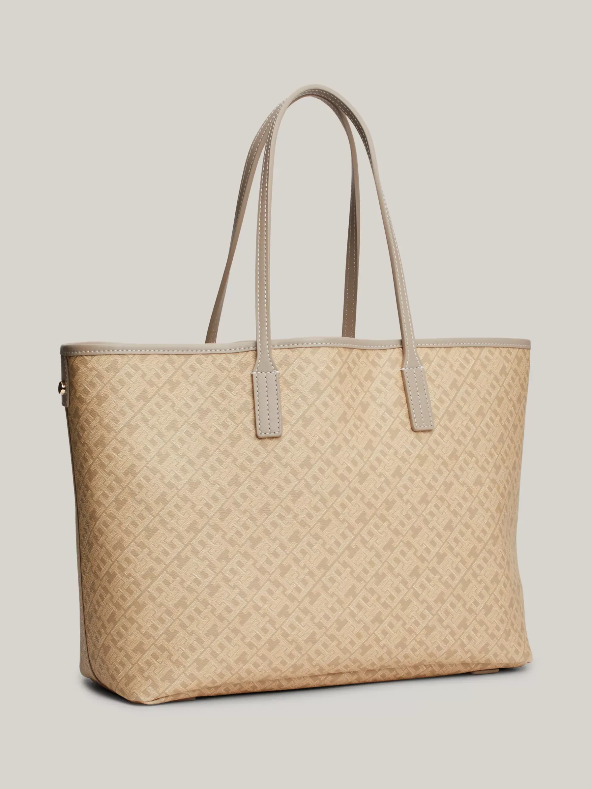 Torebki Tote*Tommy Hilfiger Torba TH Monoplay Z Przegrodą Na Laptopa BEIGE