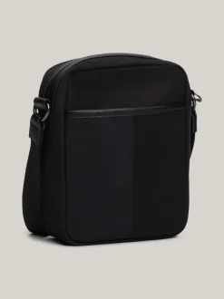 Torebki Na Pasku*Tommy Hilfiger Torba Typu Reporter O Mieszanej Fakturze BLACK