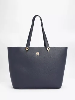 Torebki Tote*Tommy Hilfiger Torba Typu Tote TH Emblem SPACE BLUE