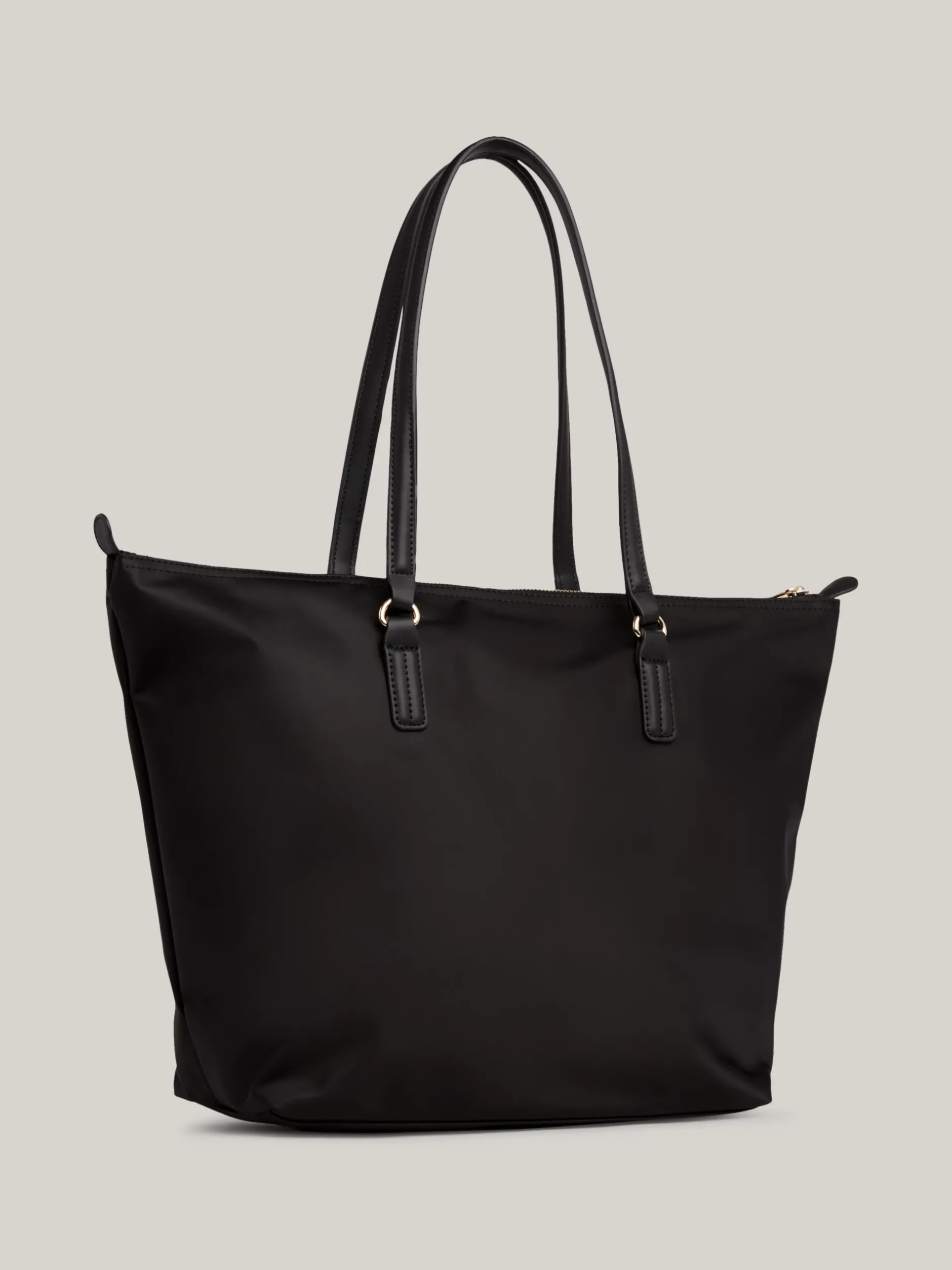 Torebki Tote*Tommy Hilfiger Torba Typu Tote Z Sygnowaną Tasiemką BLACK