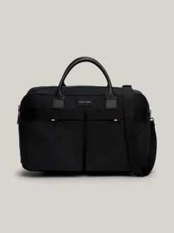 Duże Torby*Tommy Hilfiger Torba Weekendowa Z Logo BLACK