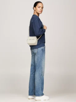 Torebki Na Pasku*Tommy Hilfiger Torebka Essential Z Futerkowej Dzianiny NEWSPRINT