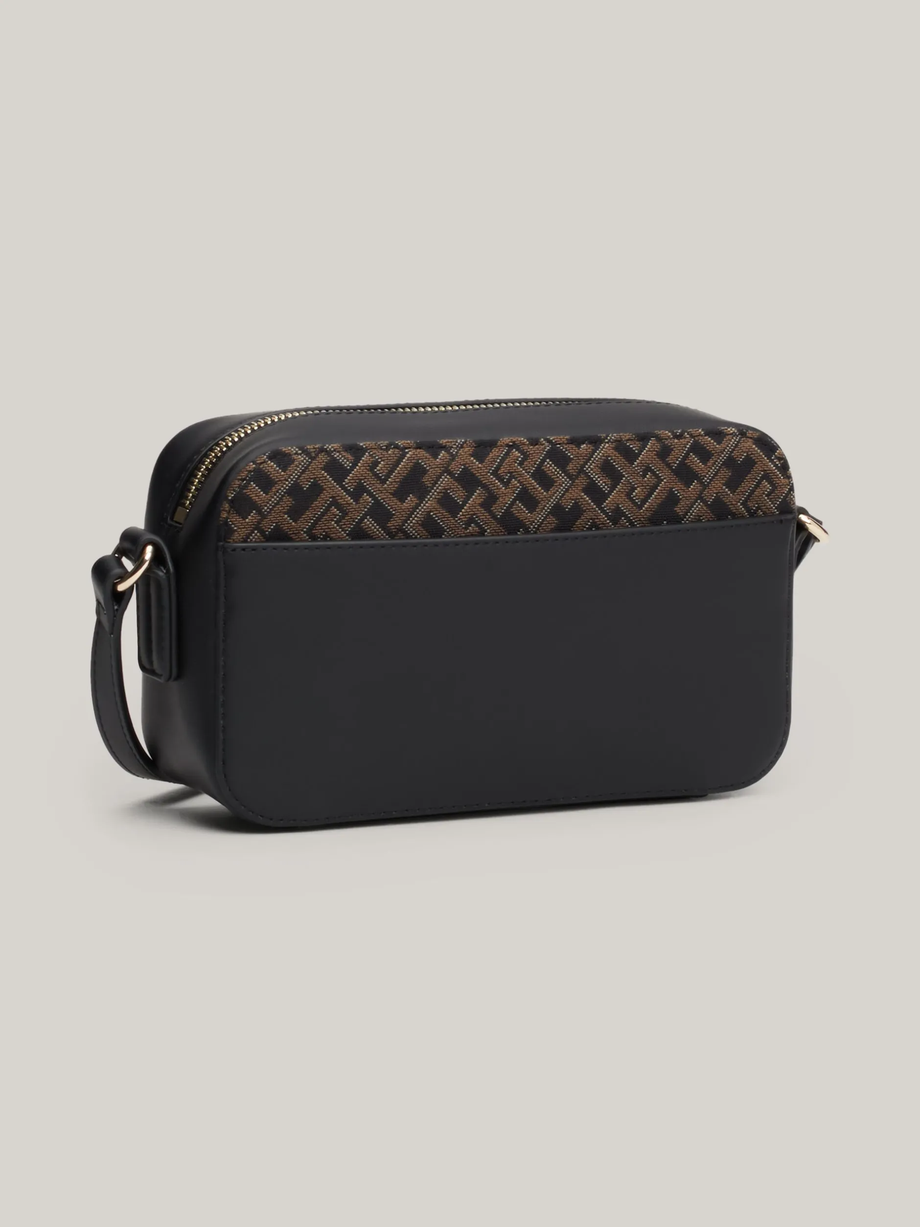 Torebki Na Pasku*Tommy Hilfiger Torebka Na Aparat TH Jaquard Z Monogramem BLACK