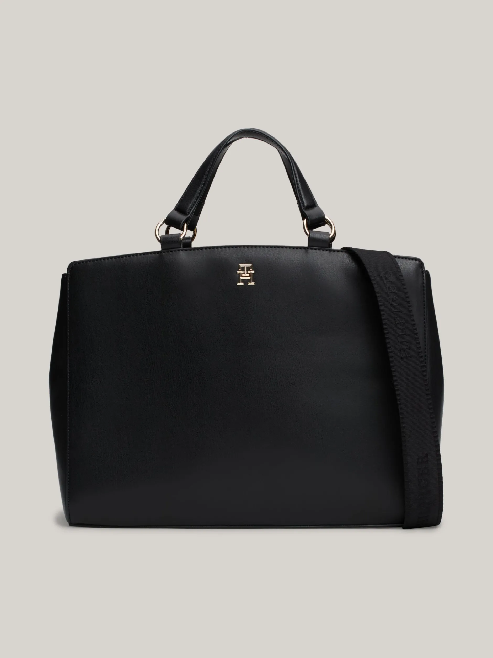 Torebki-Worki*Tommy Hilfiger Torebka Na Pasku Hilfiger Monotype BLACK