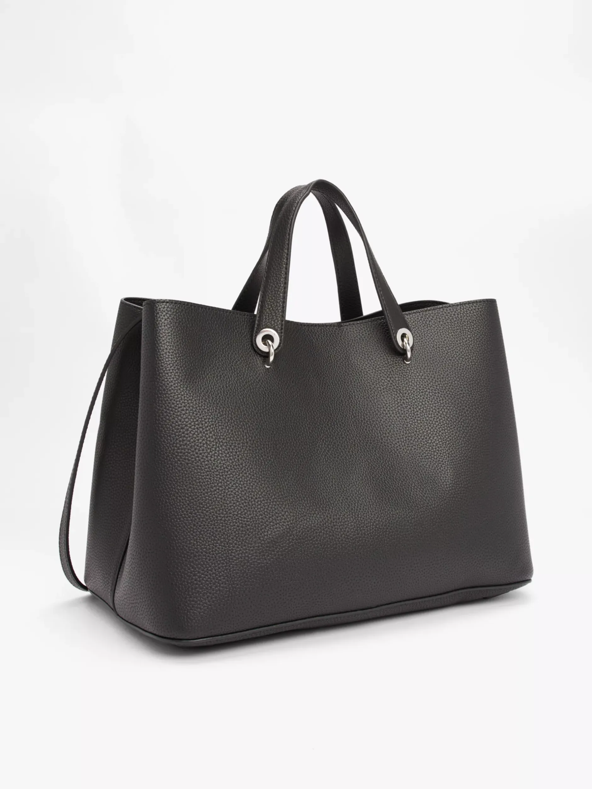 Torebki-Worki*Tommy Hilfiger Torebka Na Pasku TH Emblem BLACK