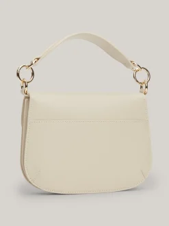 Torebki Na Pasku*Tommy Hilfiger Torebka Na Ramię Chic Z Zapięciem Na Zatrzask CLASSIC BEIGE