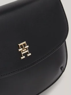 Torebki Na Pasku*Tommy Hilfiger Torebka Na Ramię Chic Z Zapięciem Na Zatrzask BLACK