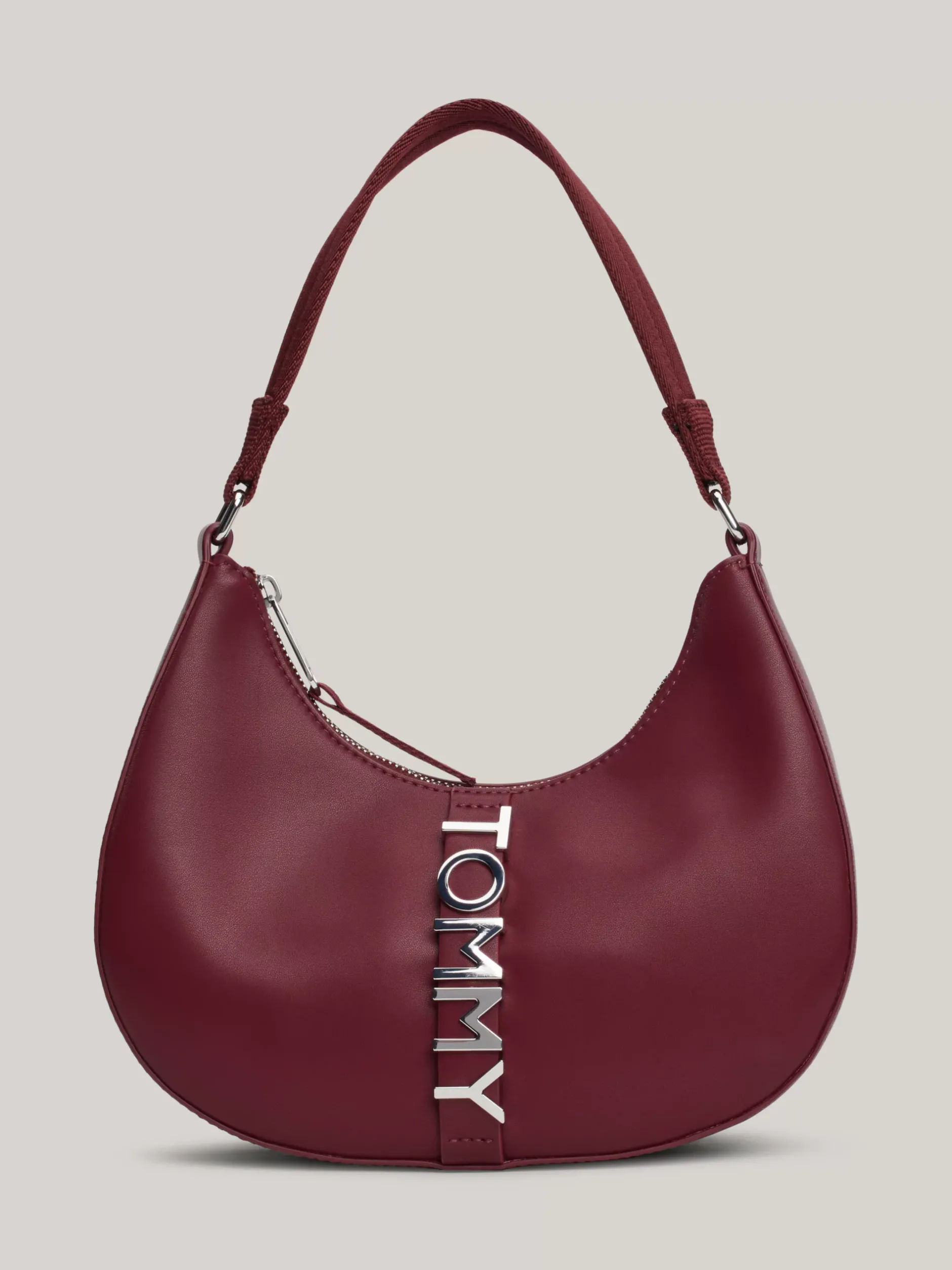 Torby Na Ramię*Tommy Hilfiger Torebka Na Ramię City Z Metalowym Logo DEEP ROUGE