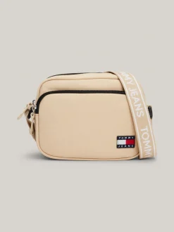 Torebki Na Pasku*Tommy Hilfiger Torebka Na Ramię Essential Z Logo GENTLE GOLD